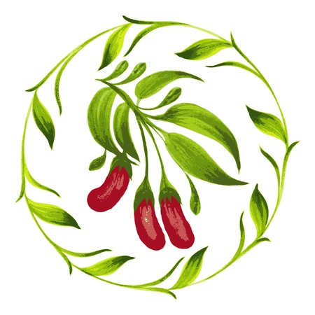 hand drawn illustration in Ukrainian folk styleのイラスト素材