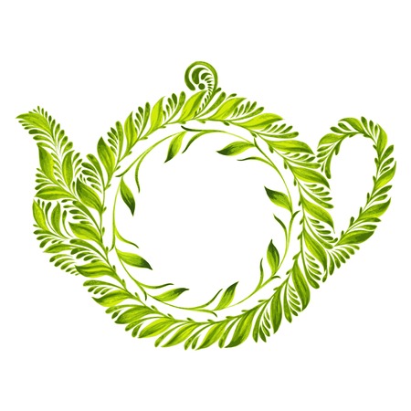 hand drawn illustration in Ukrainian folk styleのイラスト素材