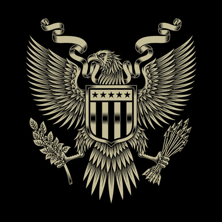 American Eagle Emblemのイラスト素材