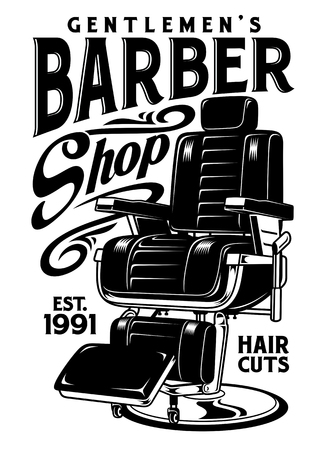 Barbershop Chair Vector Illustrationのイラスト素材