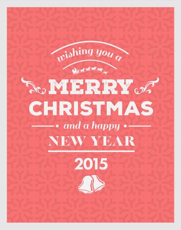 Digitally generated Merry christmas and happy new year 2015 のイラスト素材
