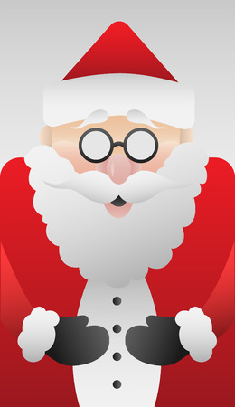 Digitally generated Cute santa claus のイラスト素材