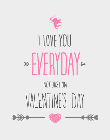 Digitally generated I love you everyday valentines のイラスト素材