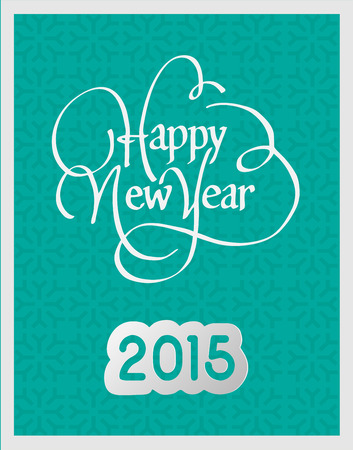 Digitally generated Happy new year 2015 vectorのイラスト素材
