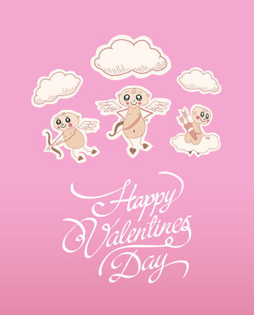 Digitally generated Valentines day vectorのイラスト素材