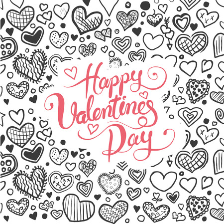 Digitally generated Valentines day vectorのイラスト素材