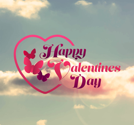 Digitally generated Valentines day vectorのイラスト素材