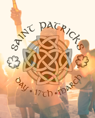 Digitally generated St patricks day greeting vector