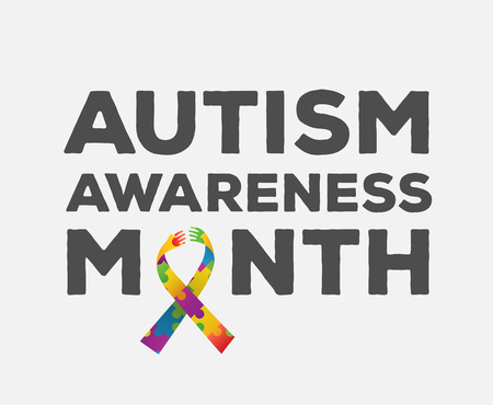 Digitally generated Autism awareness design vectorのイラスト素材