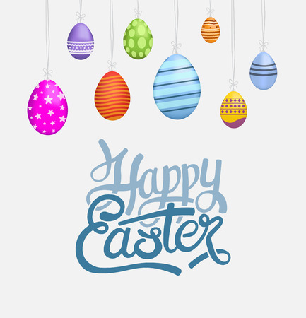 Digitally generated Happy Easter greeting vectorのイラスト素材