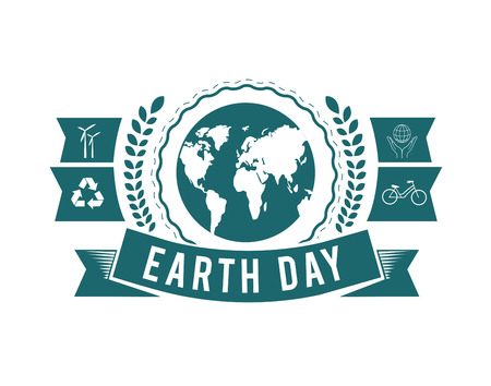 Digitally generated Earth day vectorのイラスト素材