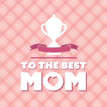 Digitally generated Happy mothers day vectorのイラスト素材