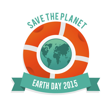 Digitally generated Save the planet earth dayのイラスト素材