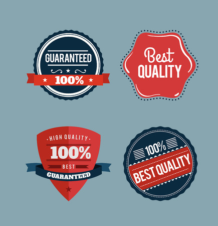 Digitally generated Retro styled retail badges vectorのイラスト素材