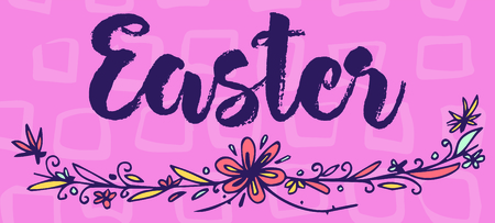 Vector of greeting card with spring messageのイラスト素材