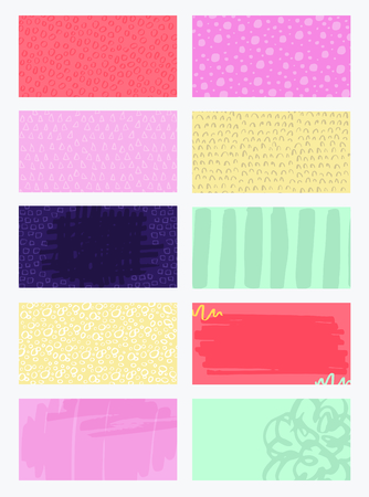 Vector icon set of fabric pattern against white backgroundのイラスト素材