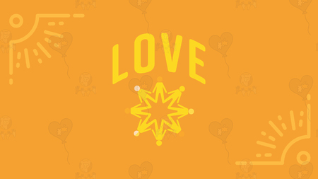 Vector of greeting card with love textのイラスト素材