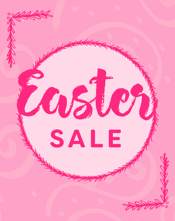 Vector of greeting card with easter sale messageのイラスト素材