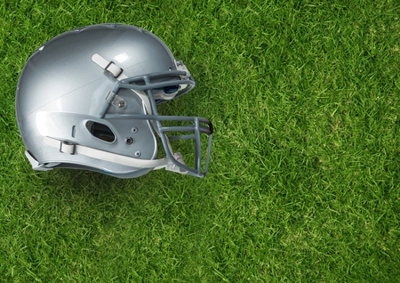 Digital composite of Composite image of football itemsの写真素材