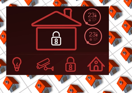 Home automation system App Interfaceの写真素材
