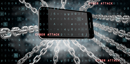 Virus background against dark backgroundの写真素材