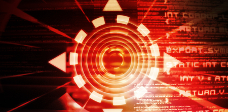 Light with a white background against red background with vignetteの写真素材