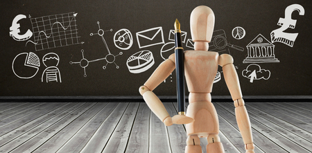 Composite image of speech bubbles with text against dark roomの写真素材