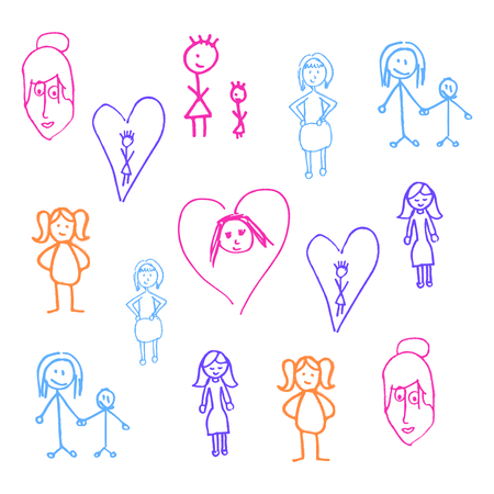 Vector image of hand drawn sketchのイラスト素材