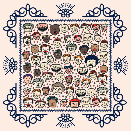 Vector icon set of fathers day greeting cardのイラスト素材