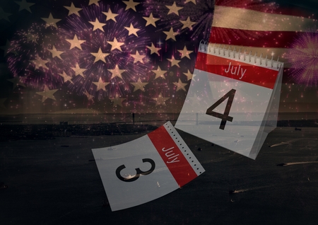 Digital composite of Poster of independence dayの写真素材