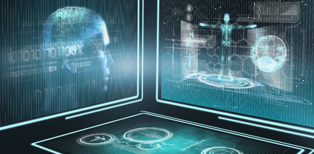Composite 3D image of different interface