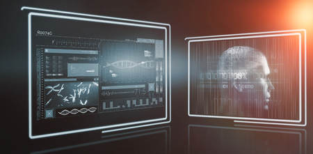 Composite 3D image of different interface