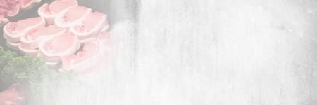 Digital composite of meat chops transitionの写真素材