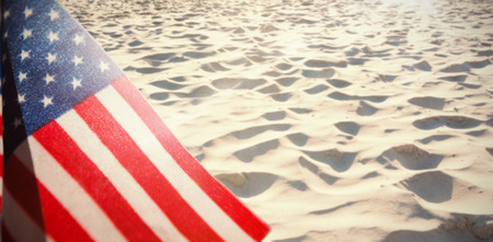 Flare against surface of rippled sand