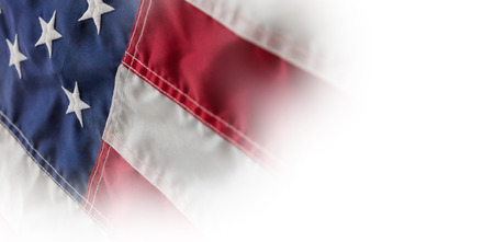 Full frame shot of stars and stripes in American flag
