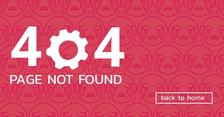 Digital composite of 404 page not found text against red backgroundの写真素材