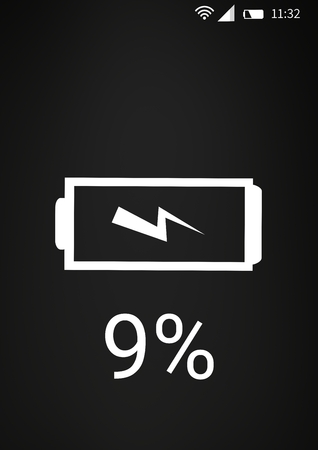 Digital composite of Charging phone interfaceの写真素材