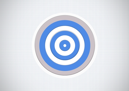 Digital composite of Target on white backgroundの写真素材