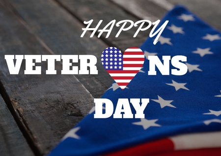 Digital composite of veterans day flag