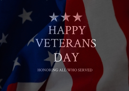 Digital composite of veterans day flag