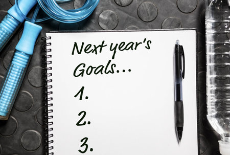 New year resolution listの写真素材