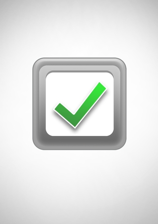Digital composite of Correct tick boxの写真素材