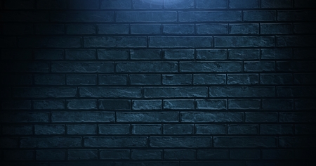 Digital composite of Vignette on blue wall backgroundの写真素材