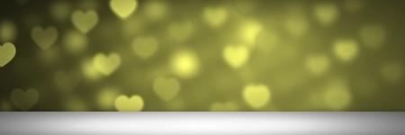 Digital composite of Green Valentine love Heartsの写真素材