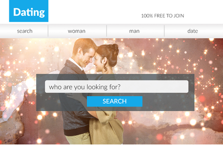Search bar on dating site の写真素材