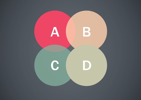 Digital composite of Hand open with colorful chart statistics circlesの写真素材