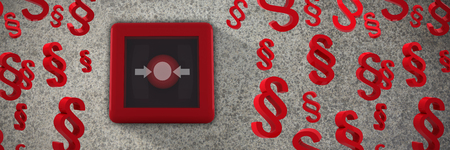 Vector icon of section symbol against close-up of road surface