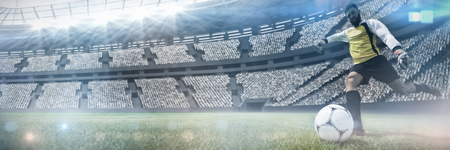 clearing shot  against view of a stadiumの写真素材