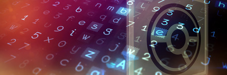 Circle  against virus background