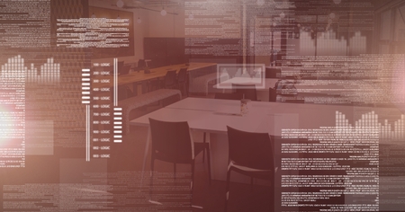 Digital composite of screen text interface